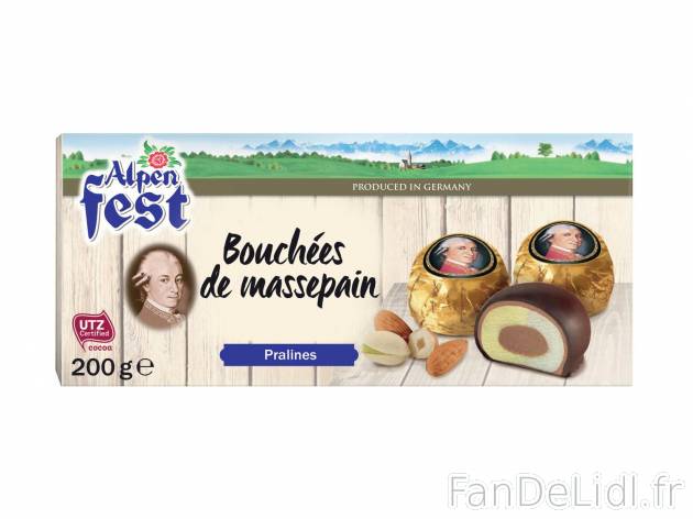 Bouchées de massepain amande et pistache1 , prezzo 2.29 € per 200 g 
   