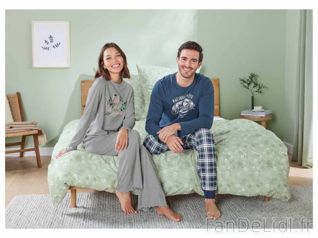 Pyjama , le prix 12.99 € 
- Du S au XL selon modèle.
- Ex. 100 % coton 
- ...