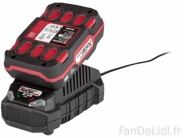 Batterie et chargeur , le prix 27.99 € 
- Batterie : 20 V, 2 Ah
- Chargeur : ...