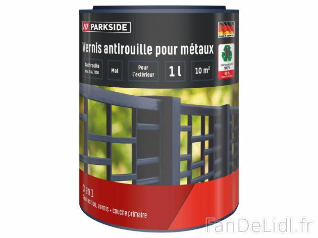 Vernis antirouille pour métaux , le prix 8.99 &#8364; 
- 3 en 1 : protection, ...