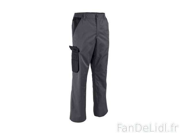 Pantalon de travail, prix 12.99 € per L&apos;unité 
- Ex. : 65 % polyester ...