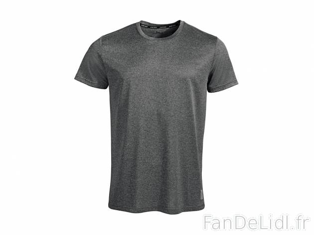 T-shirt technique homme, prix 4.49 € per L&apos;unité au choix 
- Ex. : ...