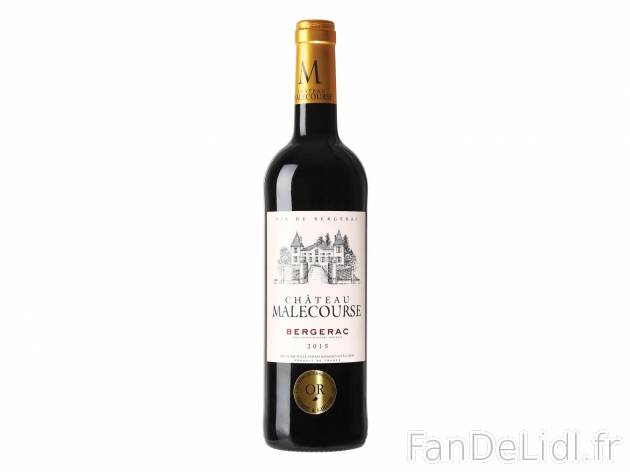 Bergerac Château Malecourses 2015 AOP1 , prezzo 2.99 &#8364; 
- Temp&eacute;rature ...