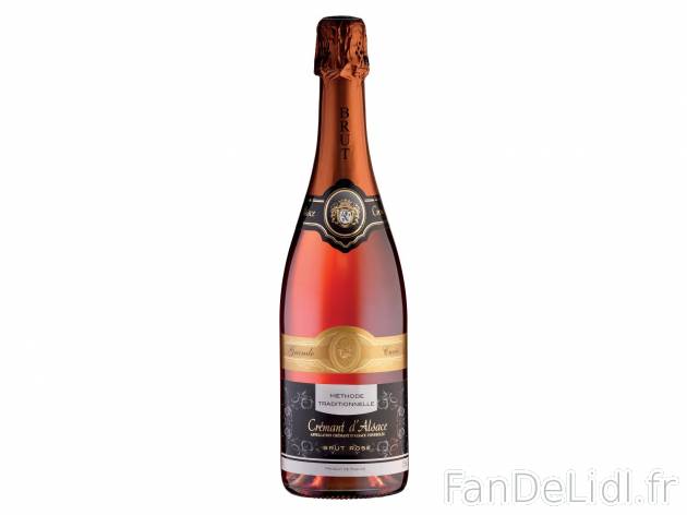 Crémant d&apos;Alsace Brut Rosé Grande Cuvée Méthode Traditionnelle AOC1 ...