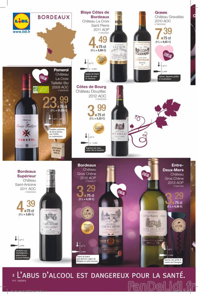 Grand choix de vins de Bordeaux: blaye Côtes de Bordeaux (Château La Croix Saint ...