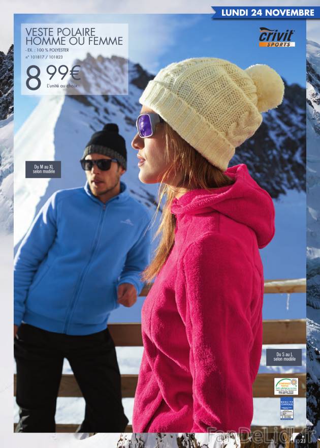 Vetements pour adultes - veste polaire pour homme ou femme parfait pour l&#039;hiver.