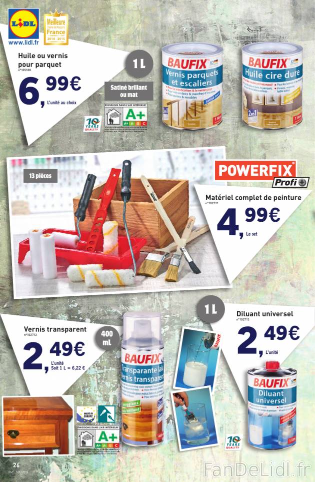 Huile ou vernis pour parquet et escaliers, matériel complet de peinture, vernis ...