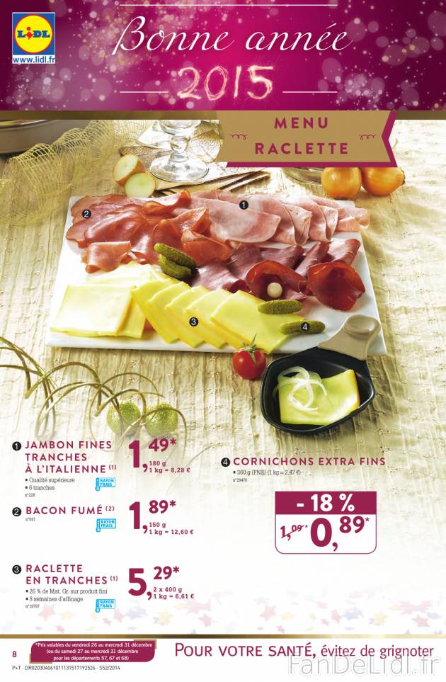 Charcuterie et fromages dans Lidl: jambon fines tranches à l&#039;Italienne, ...