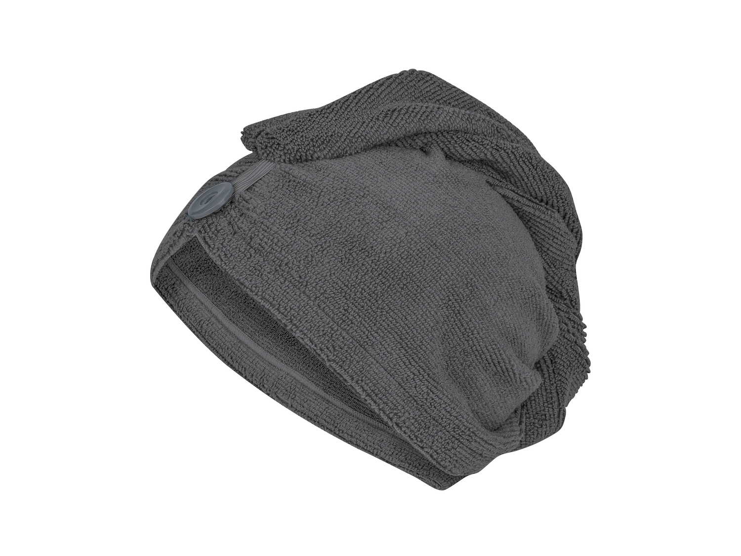 Serviette turban en éponge , le prix 2.99 €  
-  Microfibre
-  3 coloris au choix