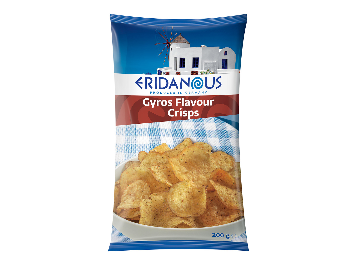 Chips1 , le prix 0.99 €  
-  Au choix : goût tzatziki ou gyros