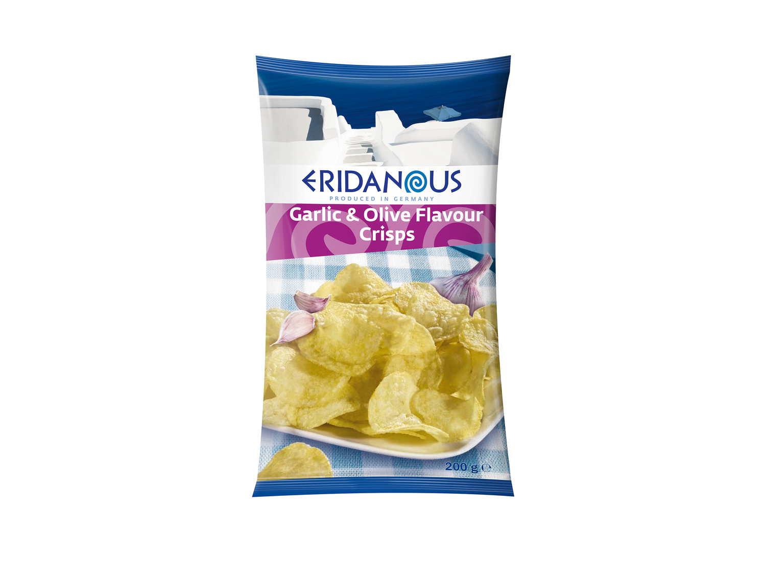 Chips1 , le prix 0.99 €  
-  Au choix : goût origan ou goût ail-olive