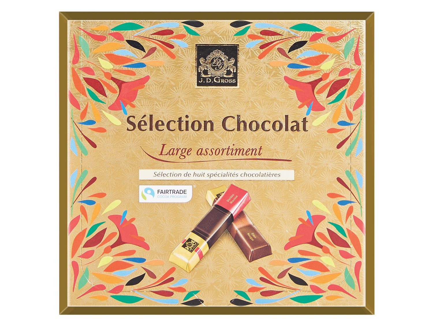 Sélection chocolat , le prix 2.79 €  
-  Inédit chez Lidl