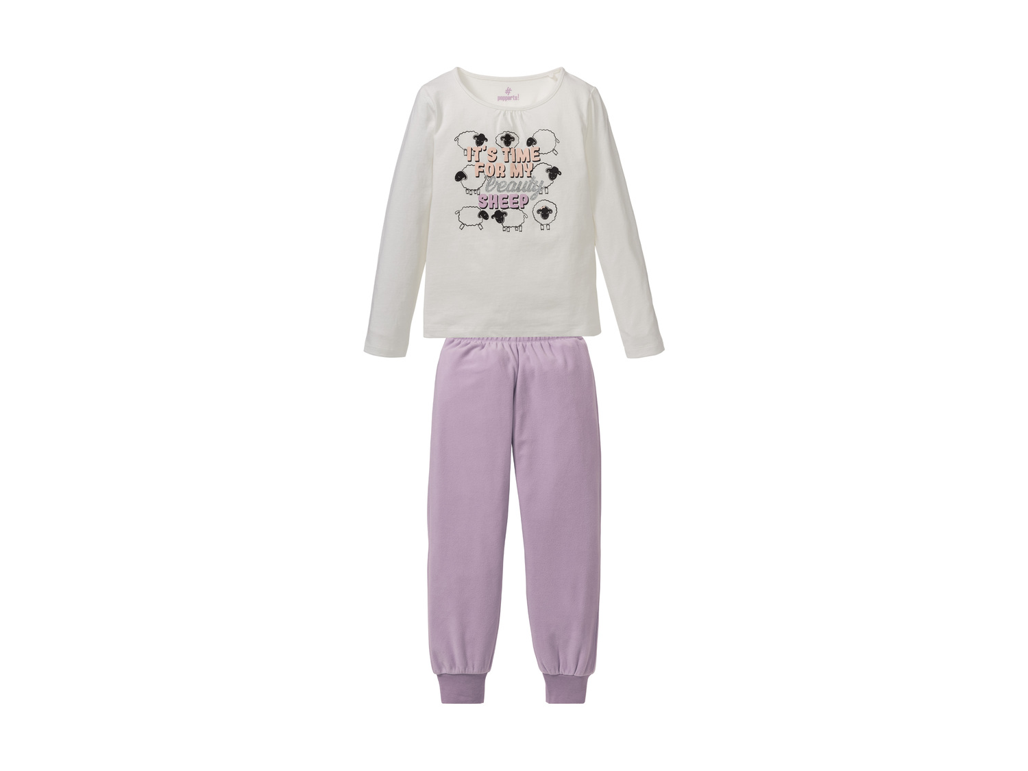 Pyjama fille , le prix 6.99 € 
- Ex. Haut 100 % coton et bas 100 % polyester
- ...