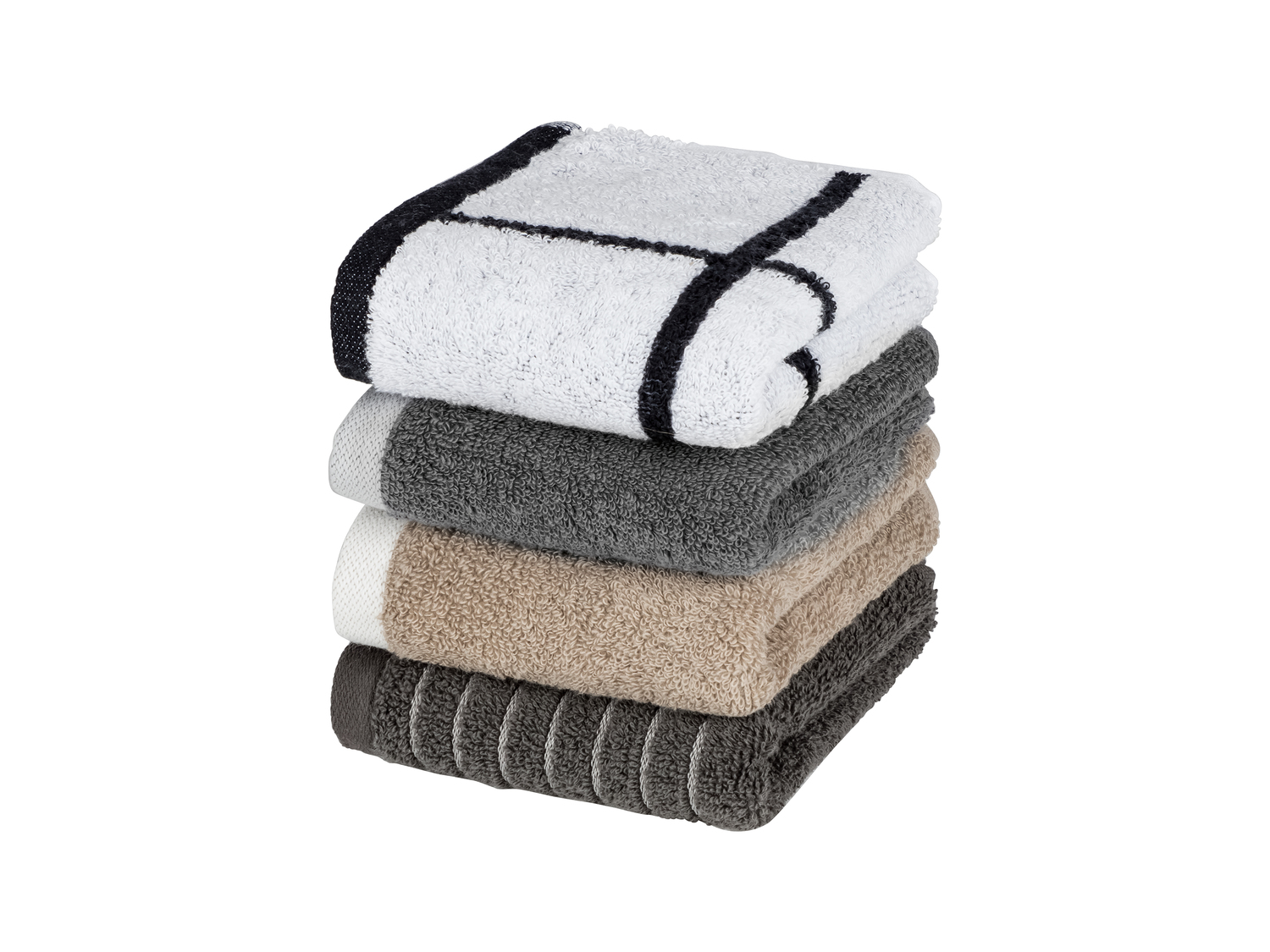 Serviettes éponges , le prix 3.99 € 
- 100 % coton
- Au choix : serviettes ...