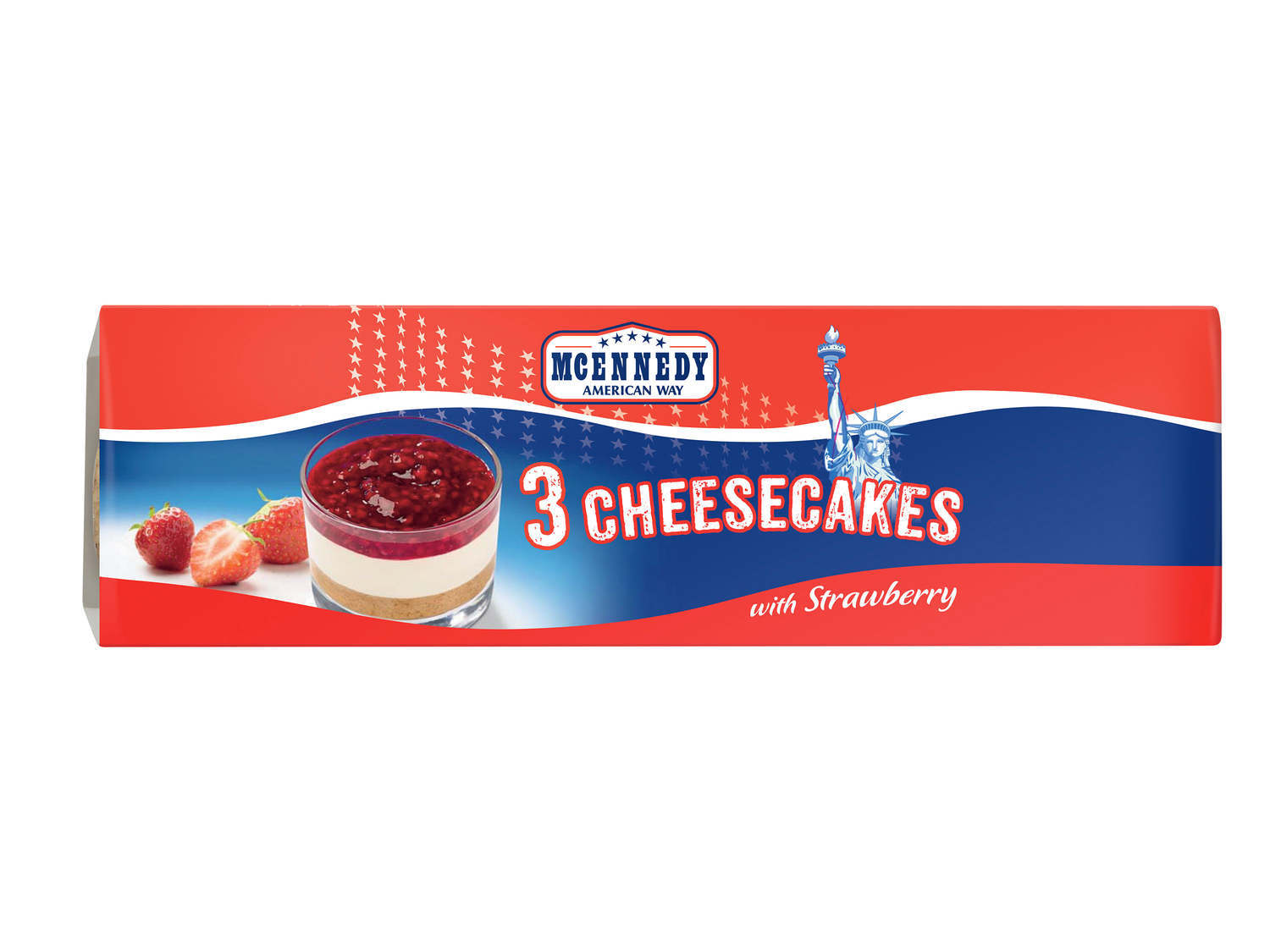 3 cheesecakes , le prix 1.89 € 
- Au choix : cassis ou fraise
Caractéristiques

- ...