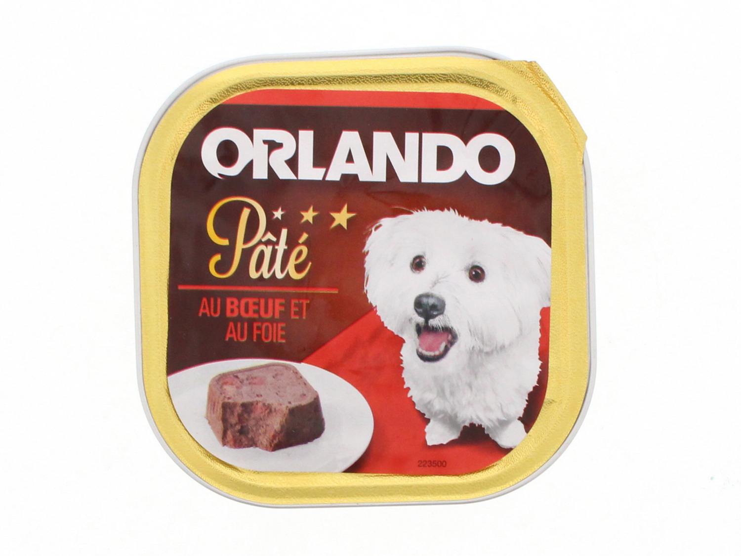 Terrines pour chien , le prix 0.44 € 
- Le paquet de 300 g : 0,65 € (1 kg = ...