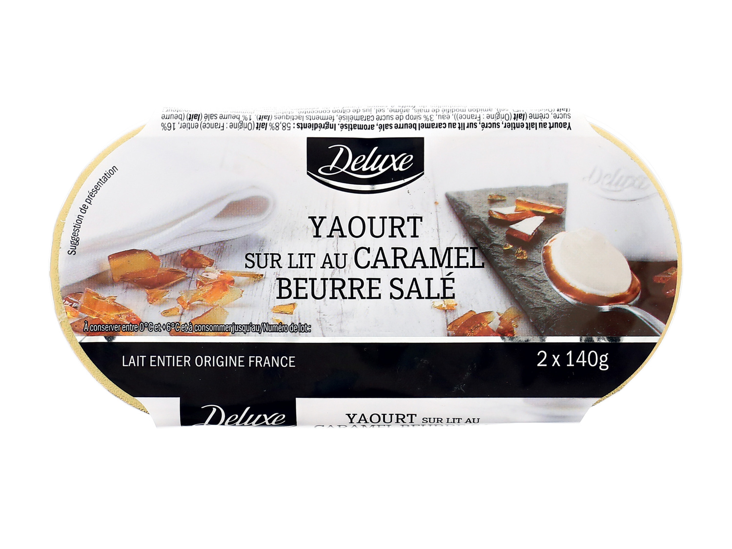 2 yaourts , le prix 1.79 &#8364; 
- Au choix : sur lit de caramel beurre sal&eacute; ...