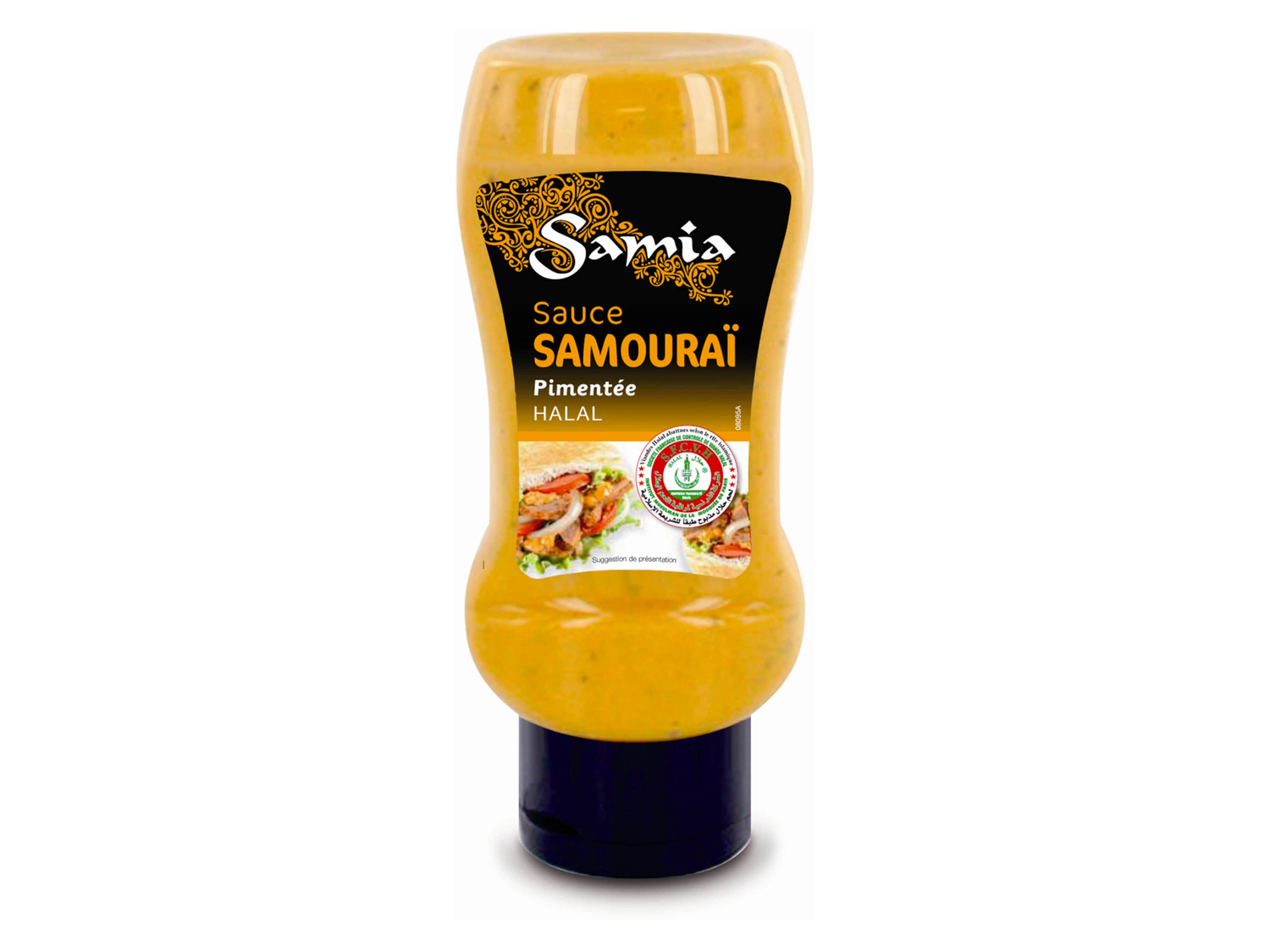 Samia sauce , le prix 1.50 €  
-  Au choix : Alger, samouraï ou blanche