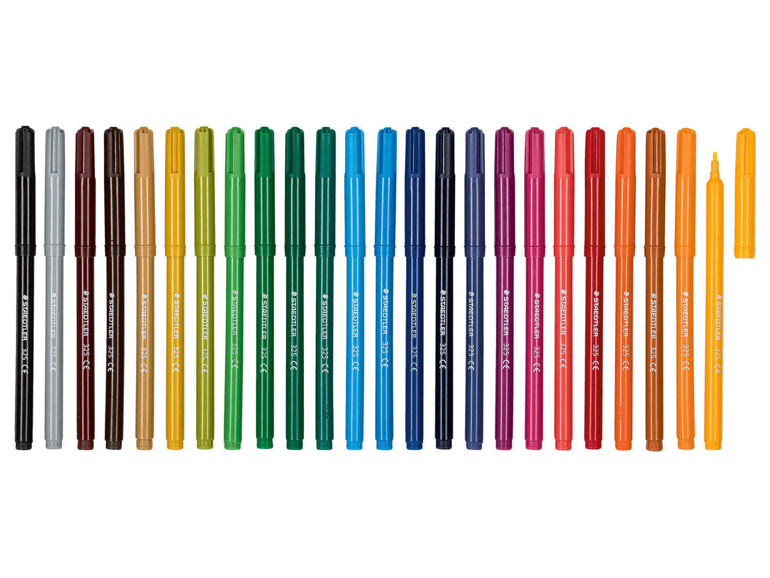 Crayons de couleur ou feutres , le prix 3.49 €  
-  Lot de 24