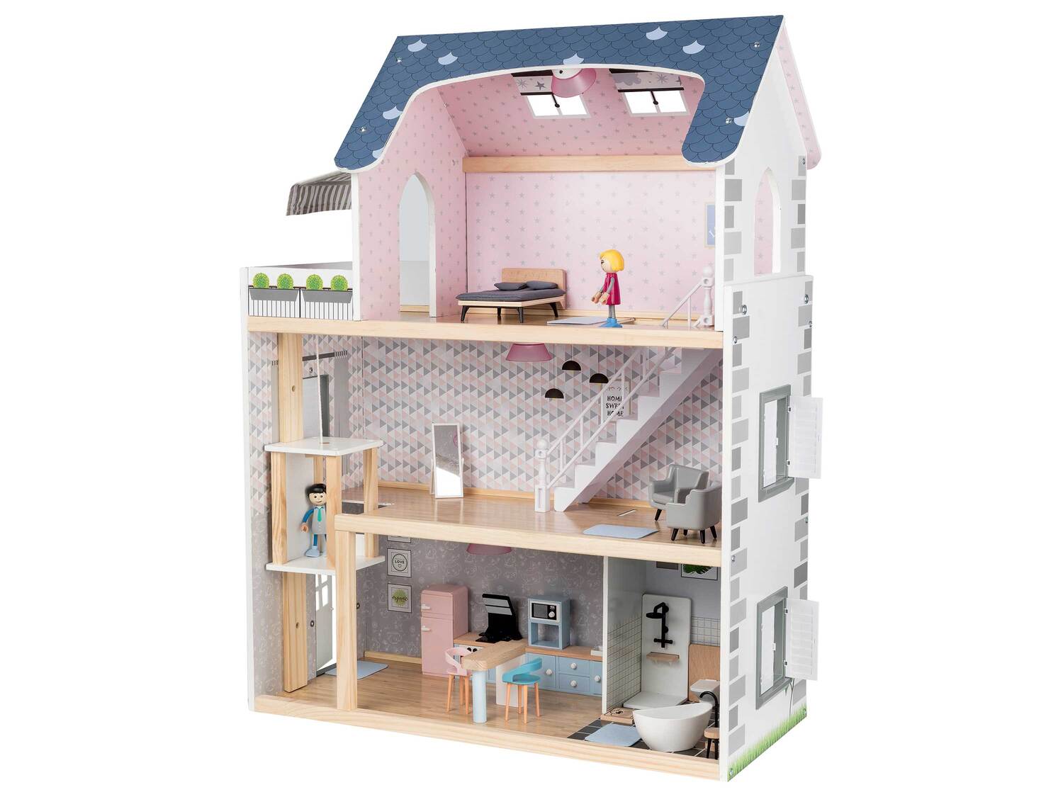 Maison de poupées , le prix 39.99 € 
- Env. 64 x 80 x 31 cm (l x h x p)
- Hauteur ...