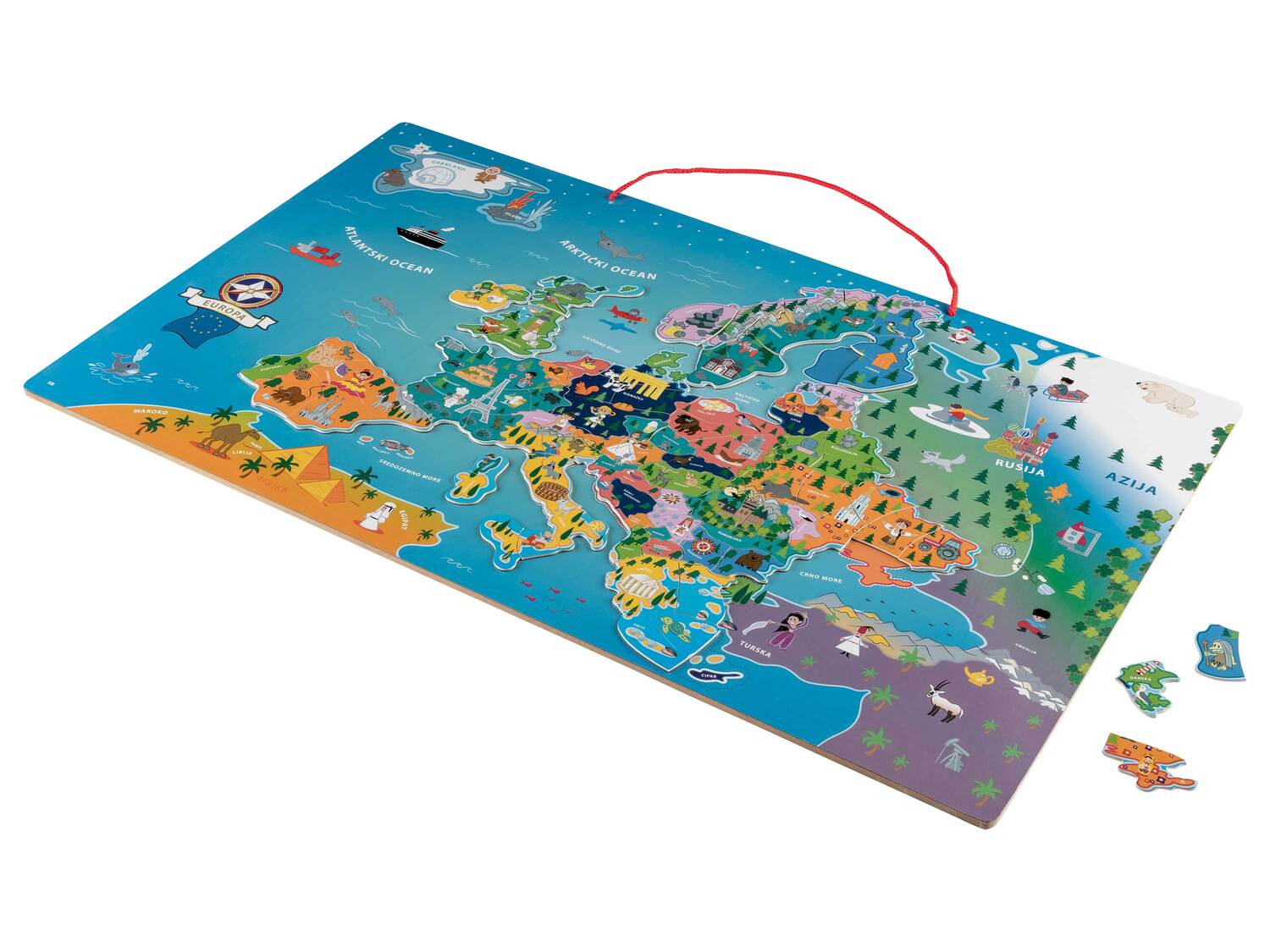 Carte du monde ou dEurope magnétique en bois , le prix 14.99 € 
- 95 pièces
- ...