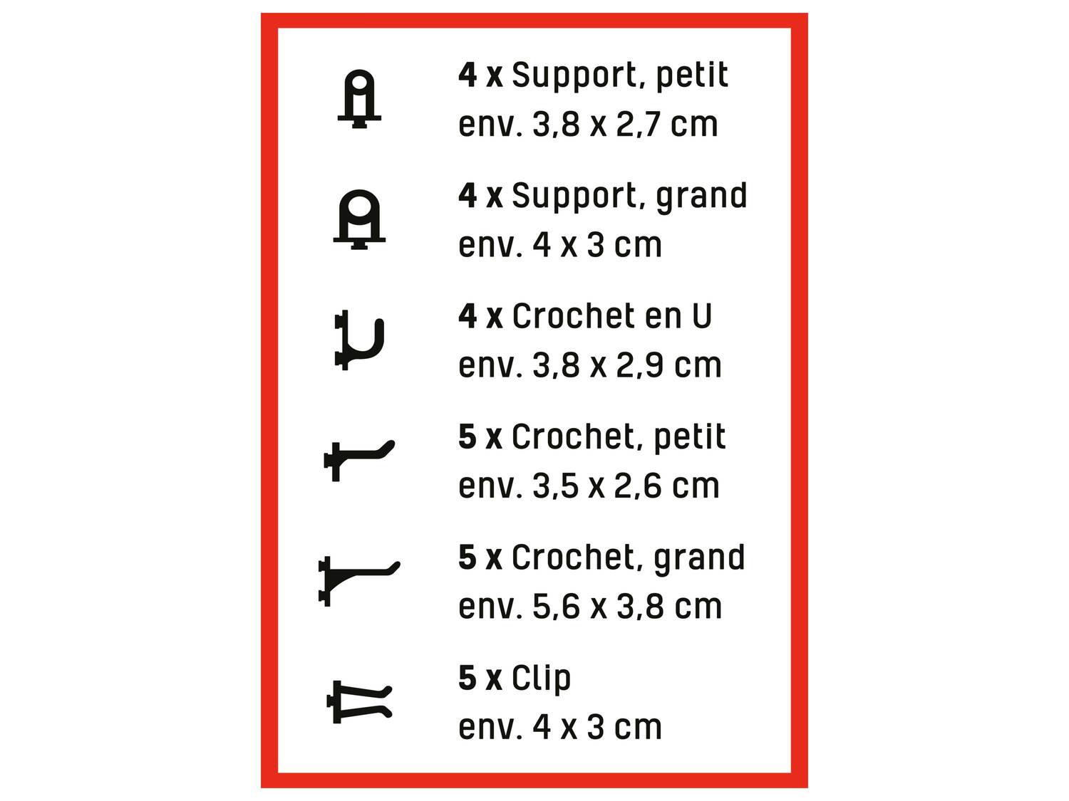 Panneau porte-outils , le prix 6.99 &#8364; 
- 30 pi&egrave;ces
- 3 panneaux ...