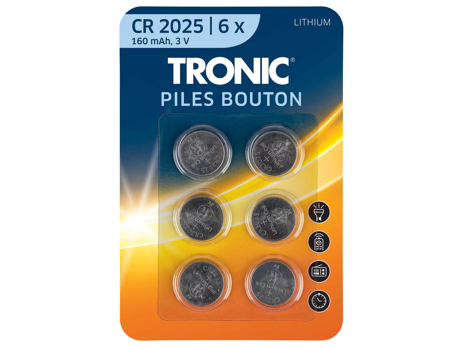 Piles bouton , le prix 1.49 € 
- Au choix : CR 2025, 160 mAh, 3 V, ou LR44, 130 ...