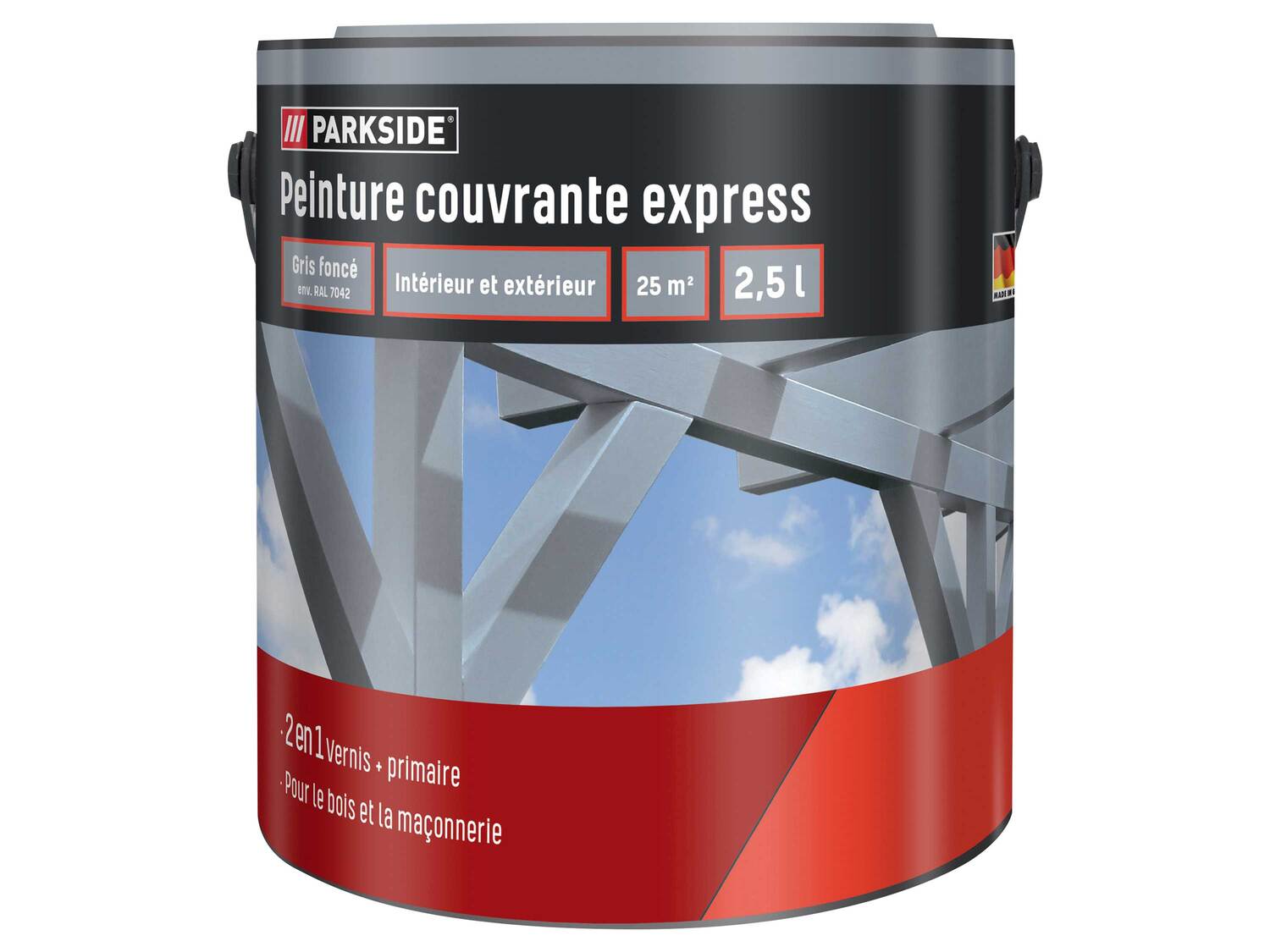 Peinture couvrante express , le prix 12.99 € 
- Env. 2,5 L
- 25 m² pour une ...