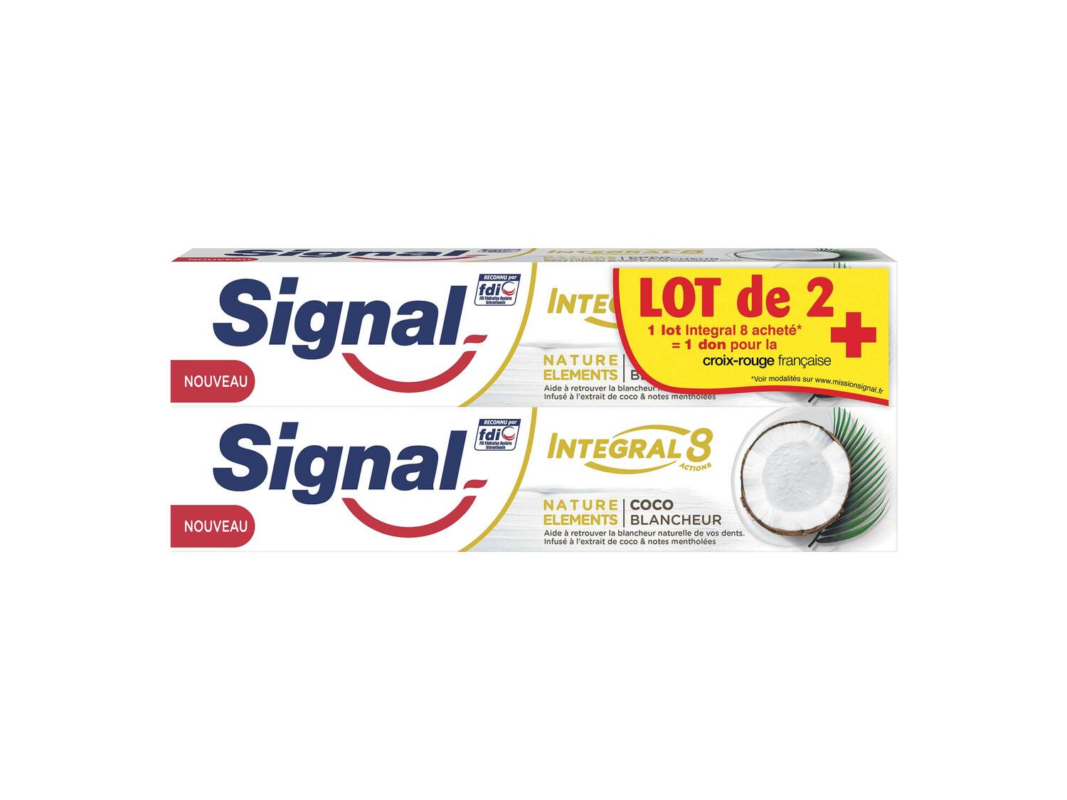 Signal dentifrices Intégral 8 , le prix 2.13 &#8364; 
- Lot de 2
- Au choix ...