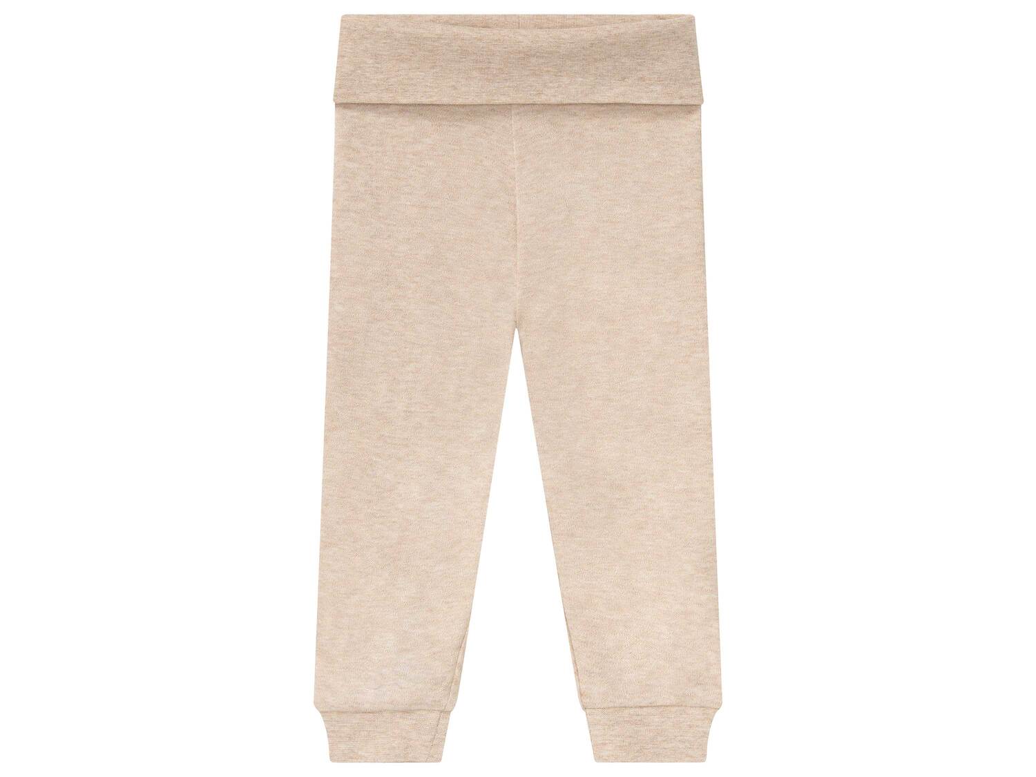 Pantalons molletonnés en coton bio bébé , le prix 5.99 € 
- Du 2-6 mois (62/68 ...
