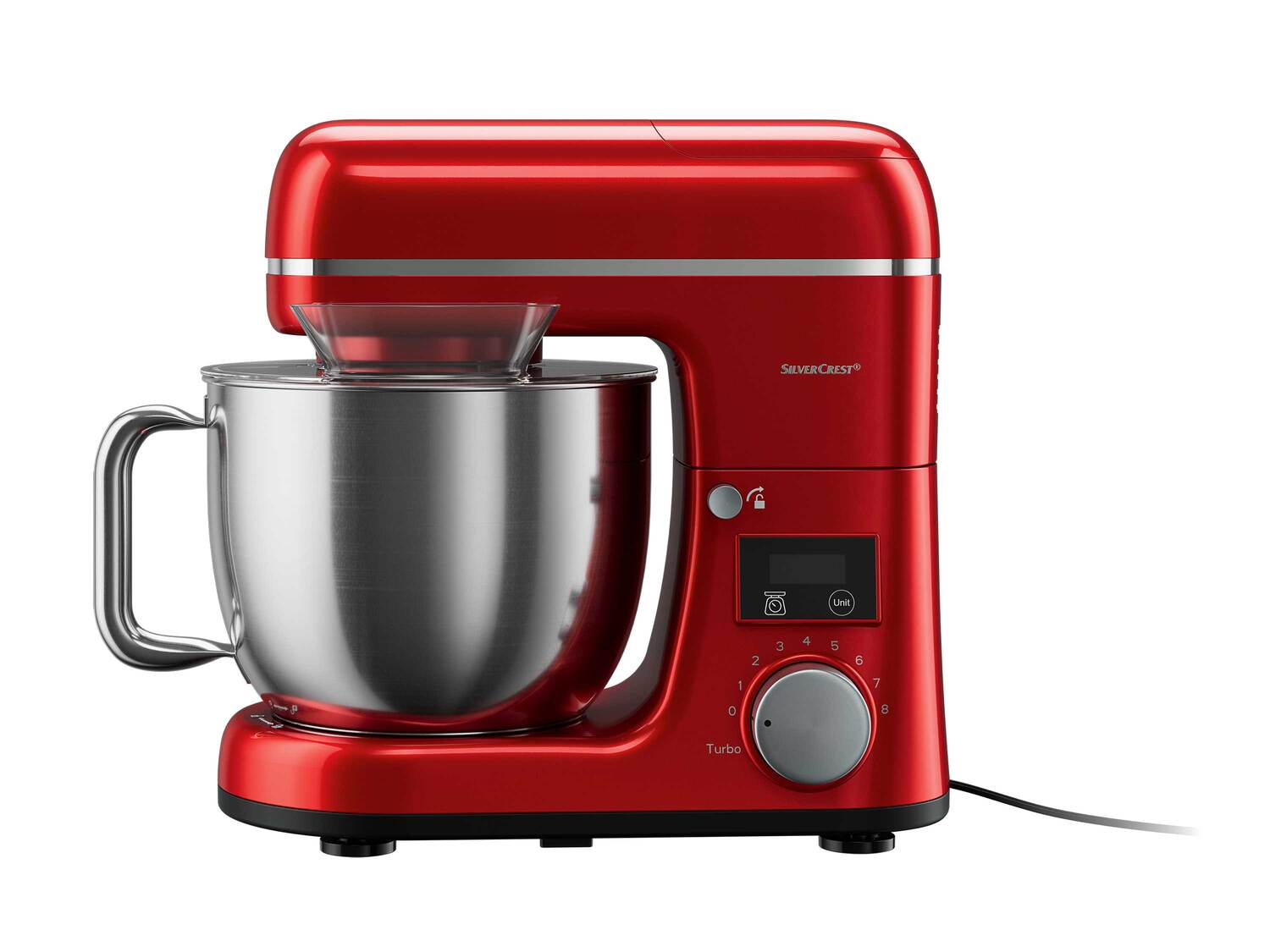 Robot multifonction rouge ou argenté , le prix 129.00 €
- Inédit chez Lidl
- ...