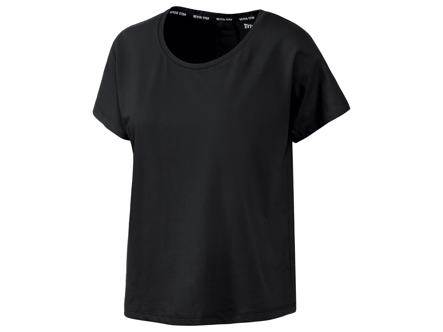 T-shirt technique femme , le prix 4.99 € 
- Ex. 91 % polyester et 9% élasthanne
- ...