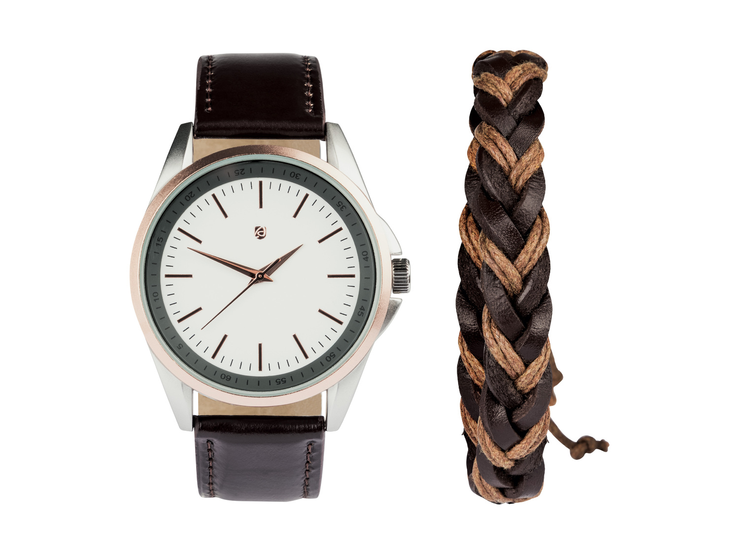 Parure montre et bracelet homme , le prix 9.99 € 
- Set de 2 : montre avec bracelet ...