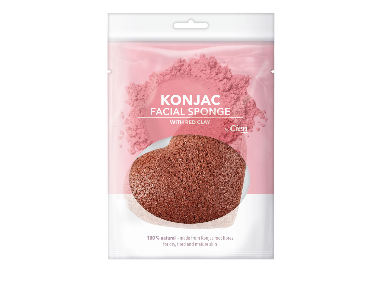 Éponge Konjac , le prix 1.99 €  
-  Exfolie et nettoie tout en douceur le visage.