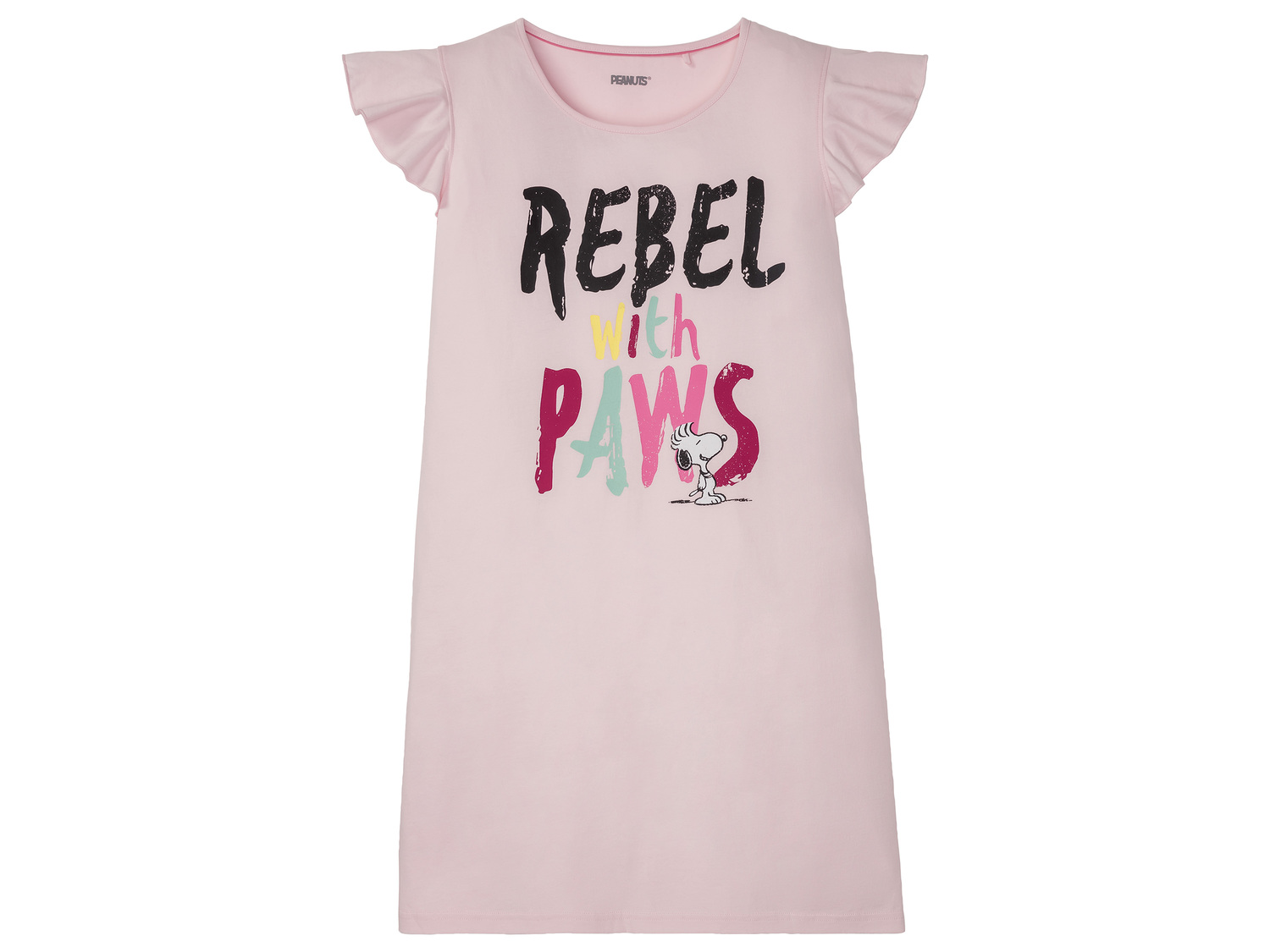 T-shirt long femme Pink Panther, Peanuts, le prix 5.99 € 
- Du S au XL selon ...