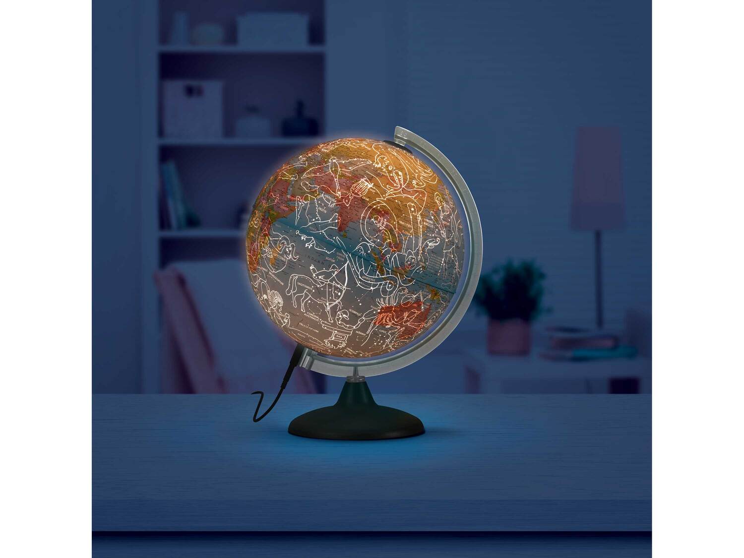Globe jour et nuit , le prix 19.99 € 
- Globe : Ø env. 25 cm
- Hauteur totale ...