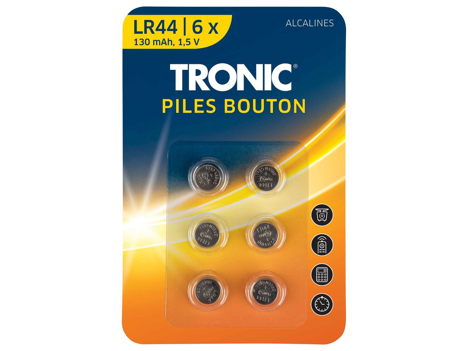Piles bouton , le prix 1.49 € 
- Au choix : LR44 Alcalines, ou CR 2032 Lithium, ...