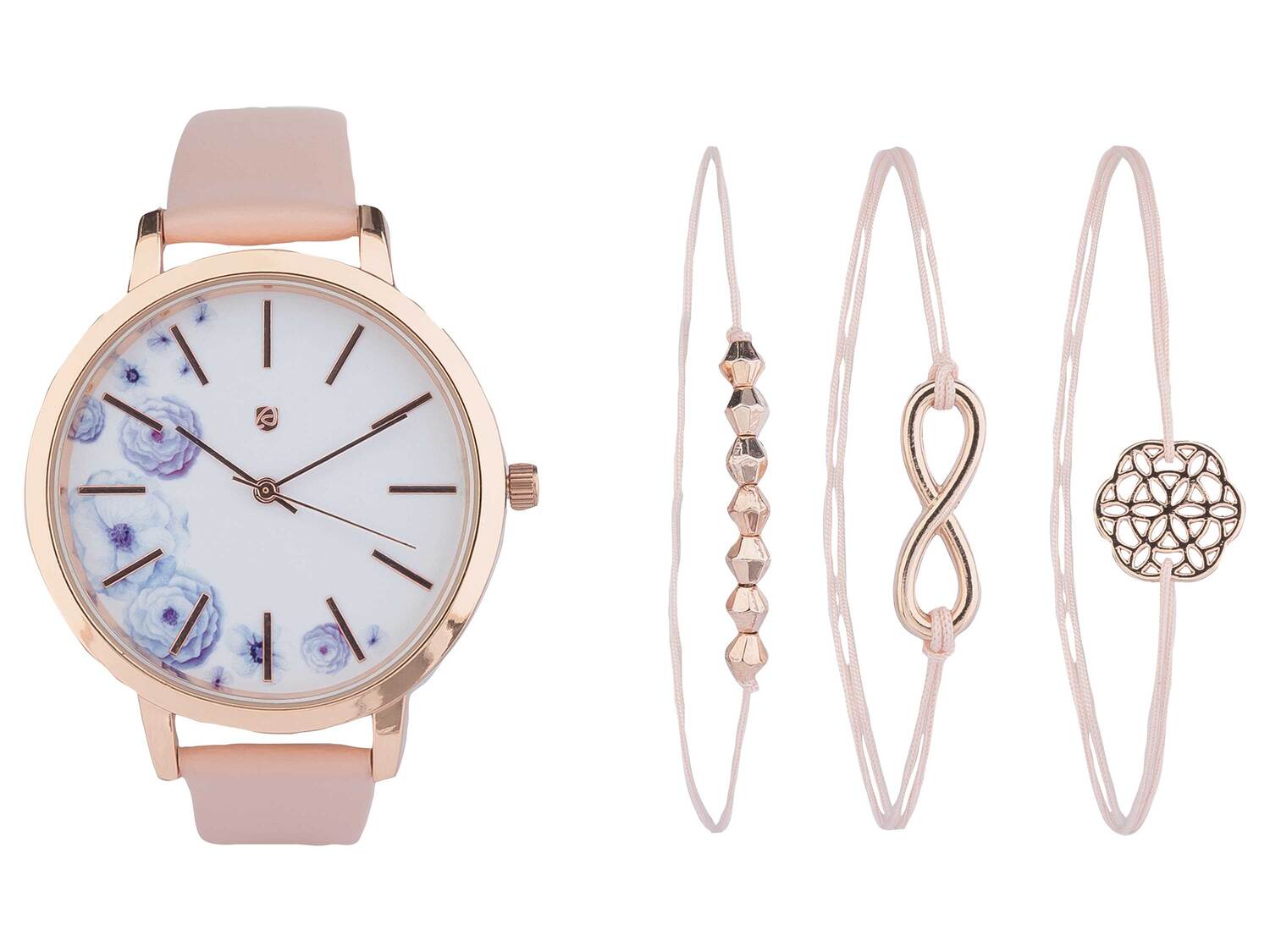 Parure montre et bracelet , le prix 9.99 € 
- Au choix :
- Mécanisme à quartz ...