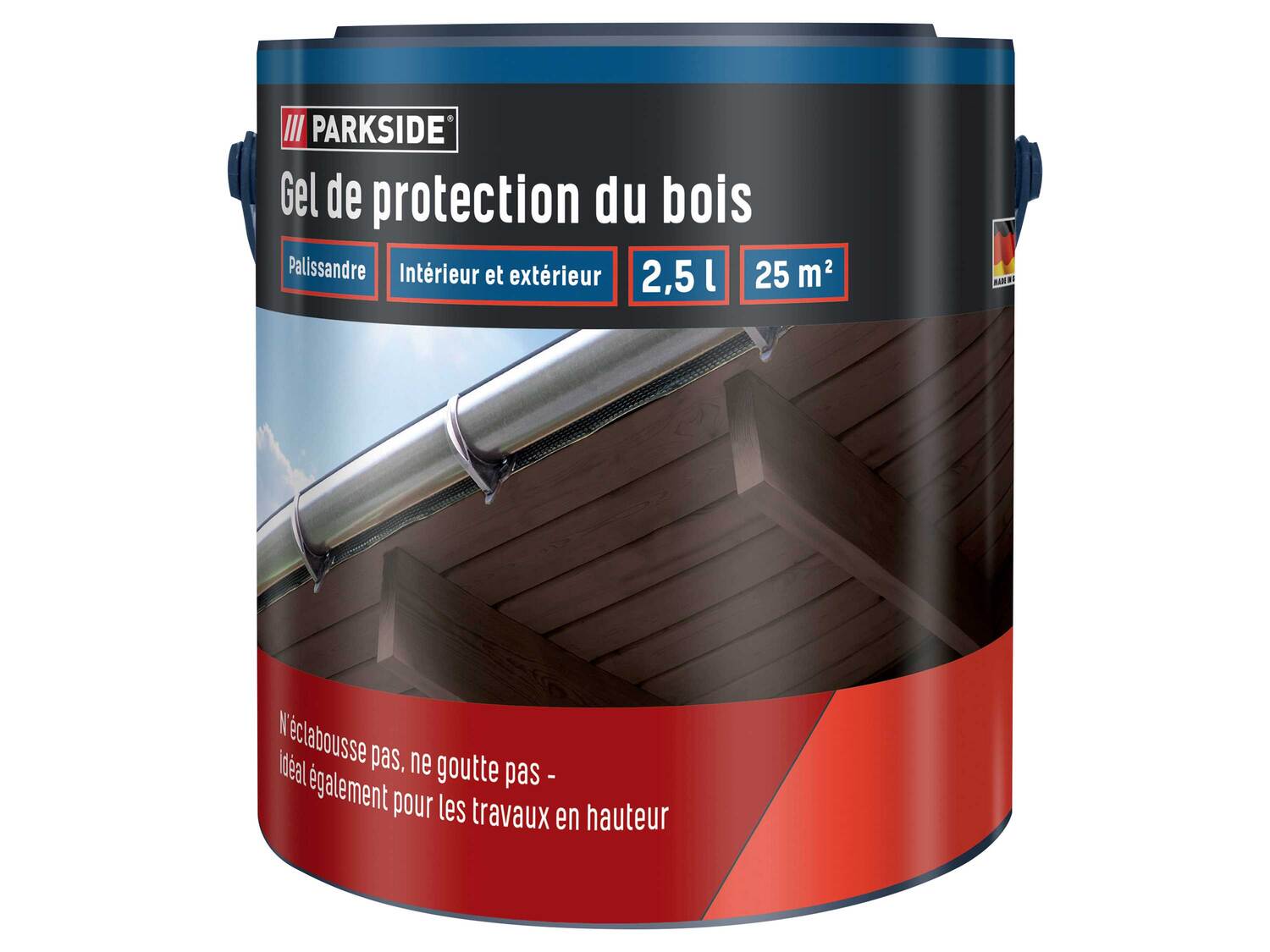 Gel de protection pour bois , le prix 7.99 € 
- Env. 2,5 L pour env. 25 m²
- ...