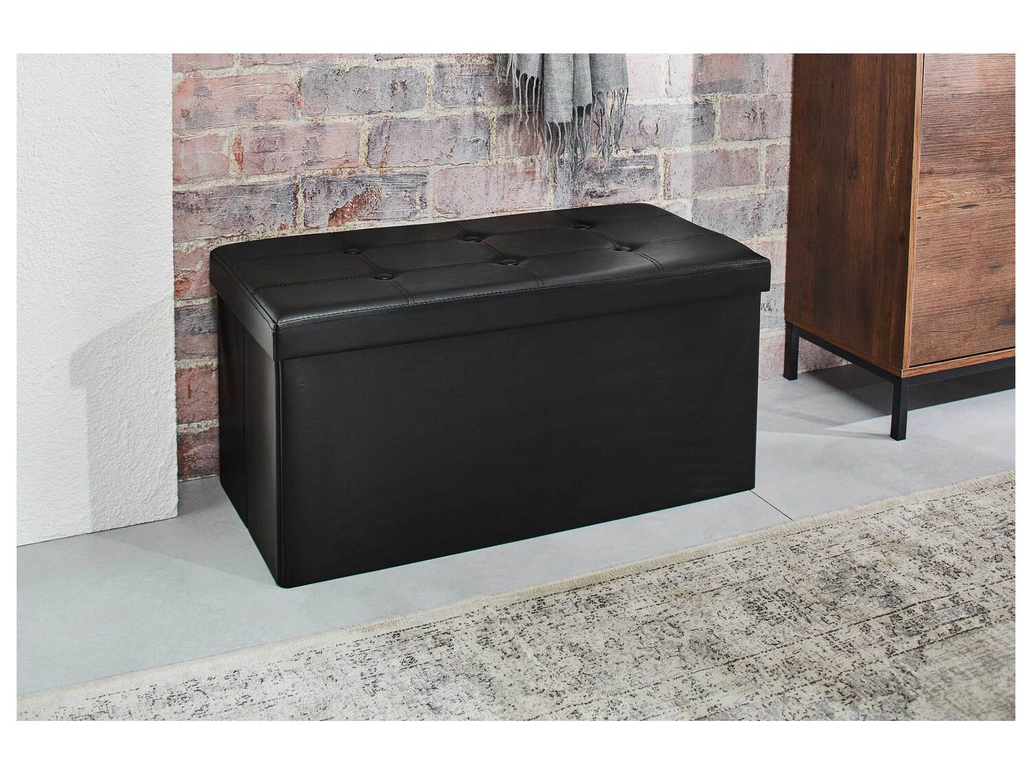 Banc coffre , le prix 19.99 € 
- Env. 82 x 40 x 40 cm (l x h x p)
- Env. 99 ...