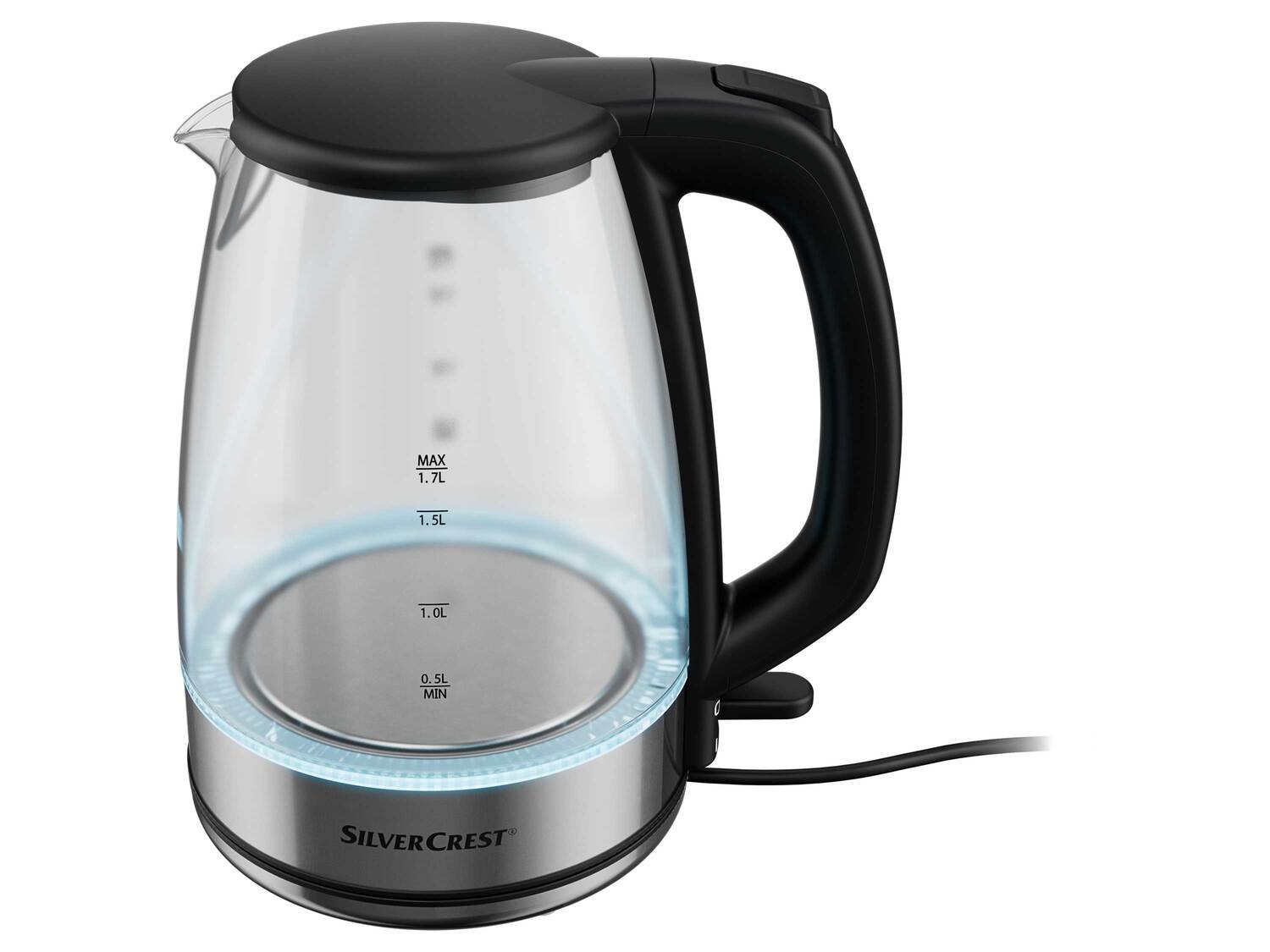 Bouilloire en verre , le prix 24.99 €
- 2 520 - 3 000 W
- Max. 1,7 L
- Variation ...
