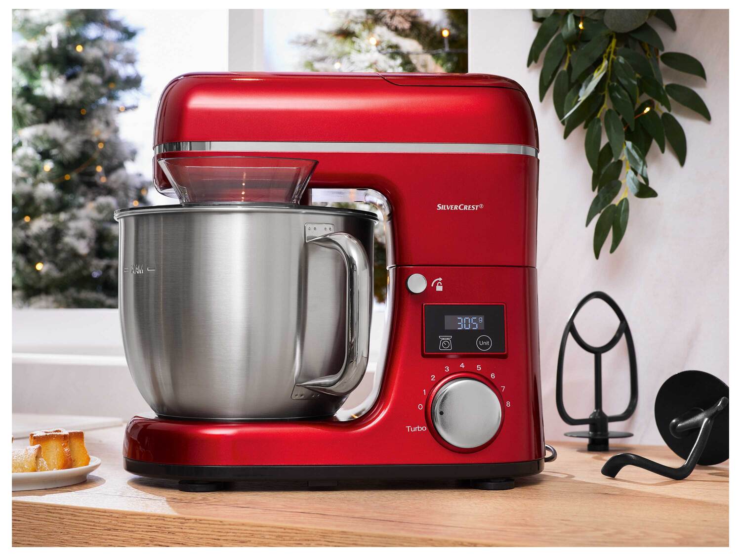 Robot multifonction rouge ou argenté , le prix 129.00 €
- Inédit chez Lidl
- ...