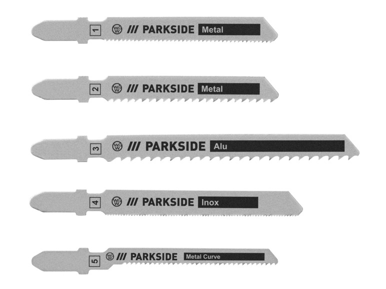 PARKSIDE® Set de 5 lames de scie sauteuse Parkside    , prezzo 4.99 EUR