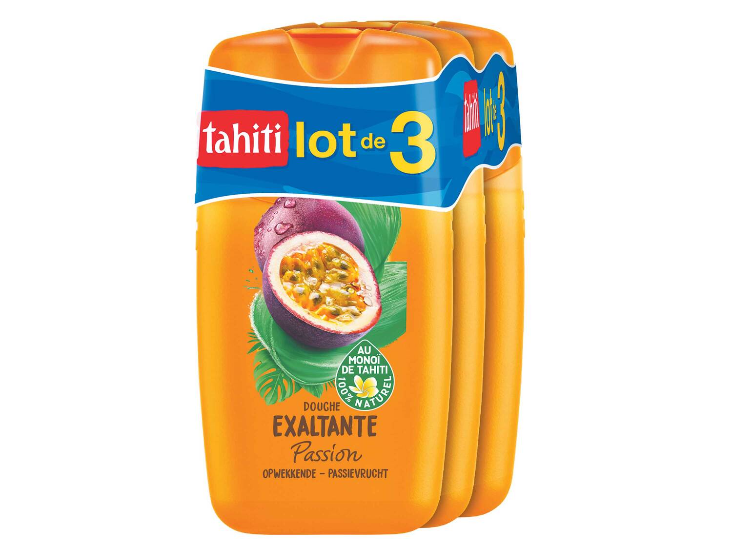 Tahiti gel douche au monoï , le prix 2.99 &#8364; 
- Lot de 3
- Senteurs au ...