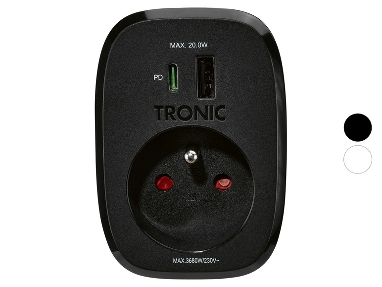 TRONIC® Adaptateur de prise Acheter Tronic    , prezzo 11.99 EUR
