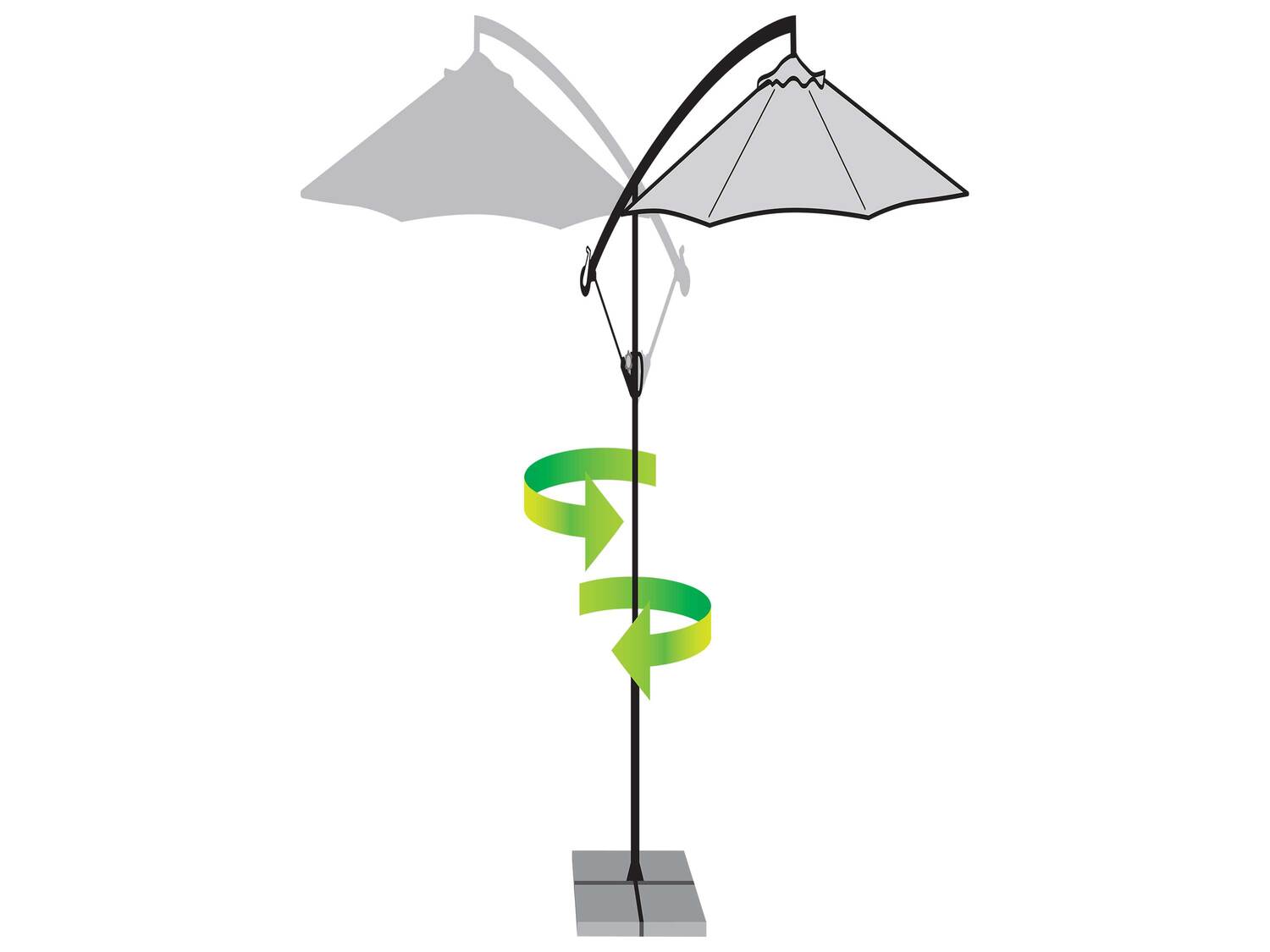 Parasol déporté , le prix 79.99 &#8364; 
- Env. 300 x 258 cm (&Oslash; ...