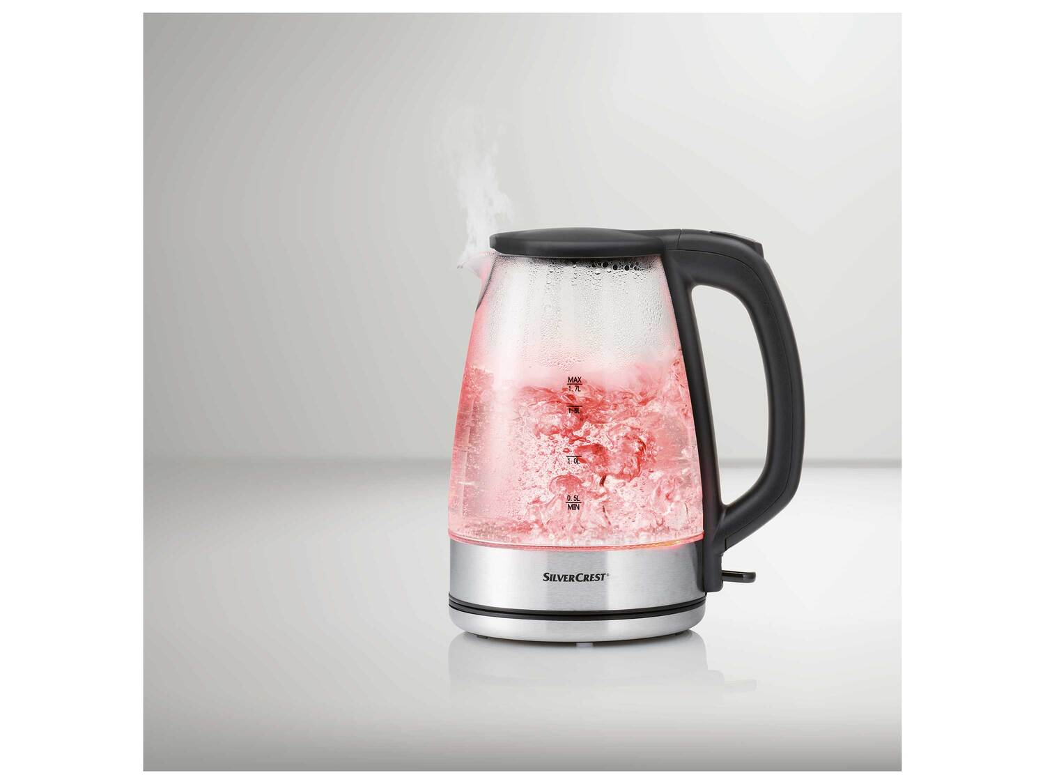 Bouilloire en verre , le prix 24.99 €
- 2 520 - 3 000 W
- Max. 1,7 L
- Variation ...