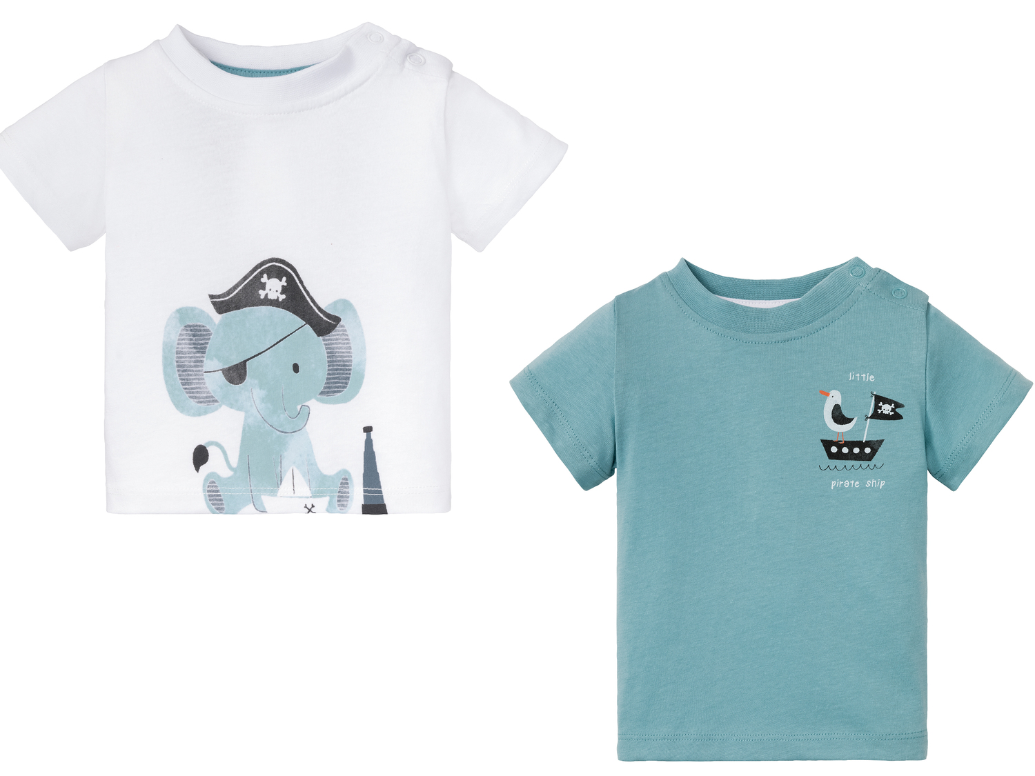 T-shirts bébé en coton bio , le prix 3.99 € 
- Lot de 2
- Du 2-6 mois (62-68 ...